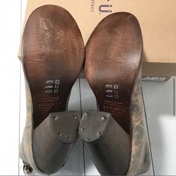 BED STU ONSET P. Peep Toe Booties Size 10 - Picture 13 of 13